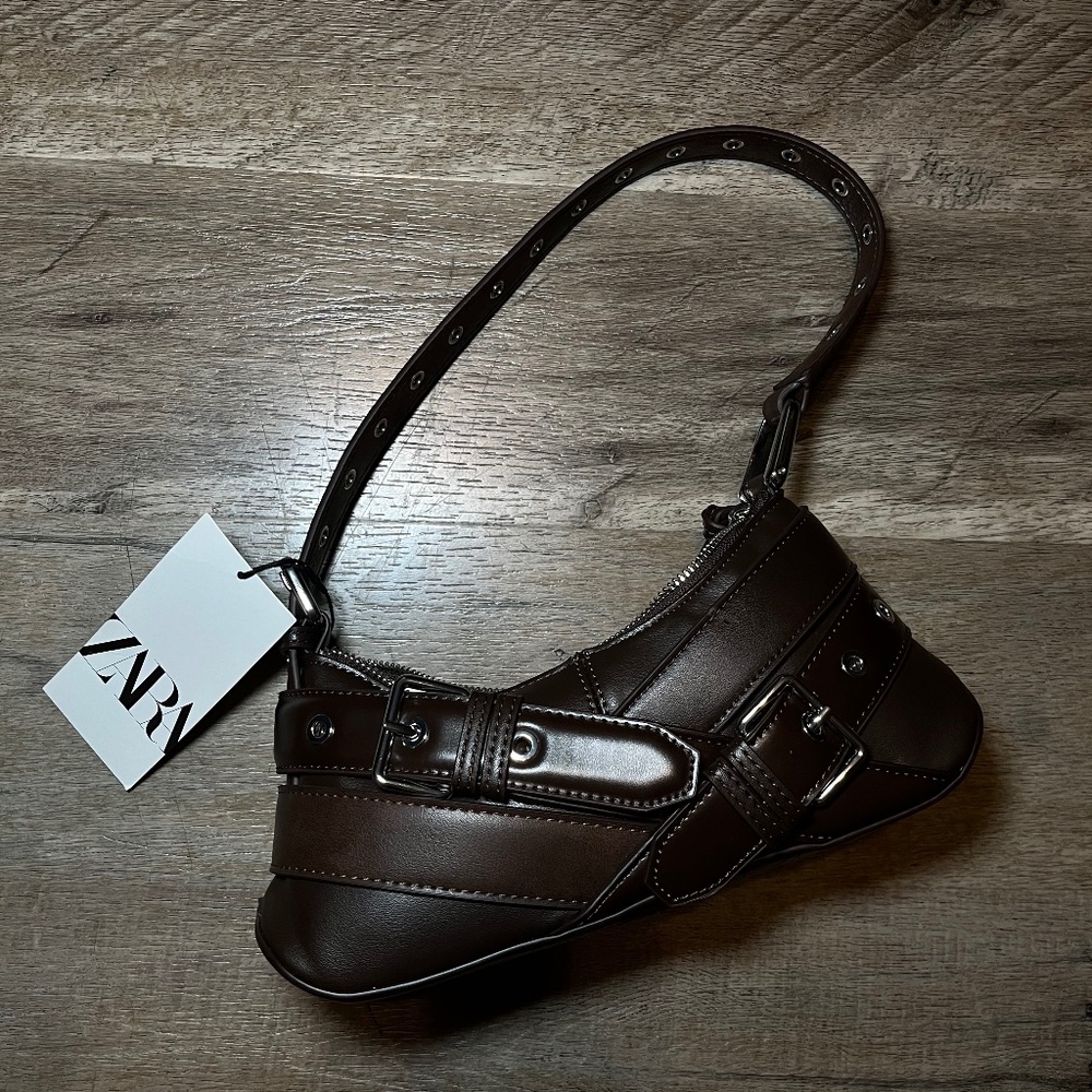 *SOLD on Depop* Zara Brown Leather Bag